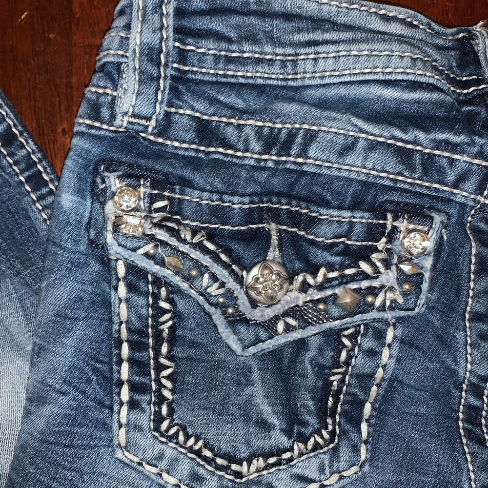 MISS ME GIRLS Jeans Capri size 12 - Picture 6 of 11